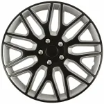 Set capace roti auto Cridem Dakar 17 inch, negru-argintiu, 4 bucati