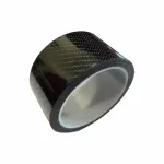 Banda ornament auto carbon adeziva din PVC, negru, 500 x 5 cm