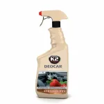 Odorizant auto cu atomizor K2 Deocar Capsuni 700 ml, parfum intens