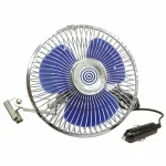 Ventilator auto oscilant Carpoint 12V cu grila metalica, diametru 15,3 cm