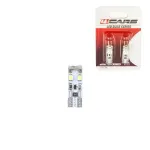 Set 2 becuri LED T10 Canbus 12V, 8 SMD, lumină albă 4Cars