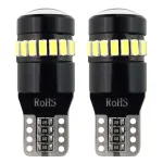Set 2 becuri LED W5W T10 Canbus 12/24V, 18+1 SMD 3014, alb