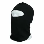 Cagula balaclava unisex din poliester Dresco, neagra, 23x40 cm