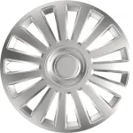 Set capace roti auto Luxury 15 inch, argintii, 4 bucati, ABS rezistent