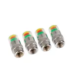 Set 4 capace valve cu indicator presiune pneuri 2.4 Bar 4Cars