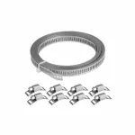 Kit coliere pentru furtun 3 m, banda 8 mm si 8 cleme de strangere