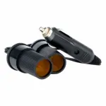 Priză dublă brichetă auto 12/24V Amio, adaptor alimentare