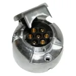 Priza remorca din aluminiu 7 poli 12V pentru conectare sigura