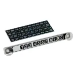 Semn auto cu număr de telefon pentru parcare temporară, montaj pe parbriz