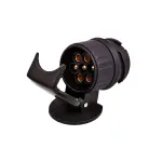 Adaptor priză remorcă 13 la 7 pini 12V, 4Cars, negru