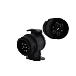 Adaptor priză remorcă 13 la 7 poli Cridem, 12V, negru