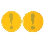 Autocolant semn începător pentru interior, set 2 bucăți, diametru 8,5 cm