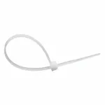 Coliere din plastic albe 2.5x200 mm, 100 bucati, pentru cabluri