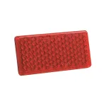 Catadioptru auto reflectorizant rosu 96x46 mm cu adeziv, omologat E20