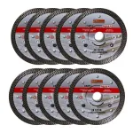 Set 10 discuri diamantate turbo subtire, ceramica, taiere umeda si uscata, 125 mm/22.23 mm, Richmann Exclusive GartenVIP DiyLine