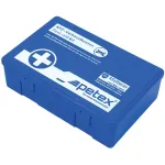 Trusă sanitară auto Petex conformă DIN 13164, cutie plastic albastră