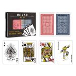 SET 2 PACHETE CARTI ROYAL CANASTA POKER DIN PLASTIC