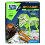 Set de arheologie Triceratops fosforescent pentru copii 6+