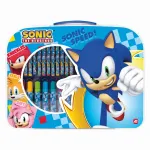 Gentută pentru desen Sonic the Hedgehog, set creativ 33 piese