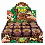 Jucărie squishy veveriță pop-up, multicoloră, pentru copii 3+ ani