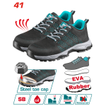 Bocanci de protecție SB TOTAL, mărimea 41, cu bombeu din oțel