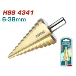 Burghiu in trepte TOTAL 6-38 mm, HSS 4341, finisaj titan