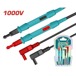 Cabluri pentru multimetru TOTAL CAT III 1000V, 1 m, mufe banana