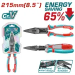 Cleste cu varf ascutit TOTAL 215 mm Cr-V, efect de parghie 65%