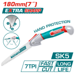 Fierăstrău pliabil pentru crengi TOTAL, lamă SK5 180 mm