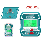 Stecher tester prize VDE TOTAL cu ecran LCD si functie test RCD