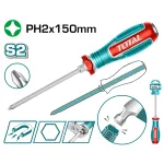 Șurubelniță impact TOTAL PH2x150 mm din oțel S2, vârf magnetic