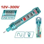 Tester tensiune AC TOTAL 12-300V cu afisaj LCD si avertizare