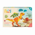 Jucărie magnetică cu dinozauri Happi Hobbi, 45 piese, 4+ ani