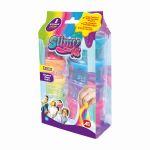 Set slime colorat AS cu 8 borcanase multicolore pentru joaca creativa
