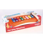 Xilofon muzical Bontempi cu roți și 8 lamele colorate pentru copii