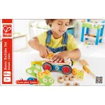 Set constructor din lemn pentru incepatori Hape, 42 piese, 3 ani+