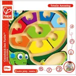 Labirint magnetic din lemn Hape Broscuta Testoasa pentru copii 2+ ani