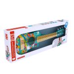 Chitara din lemn Hape Boho pentru copii, 6 corzi, multicolor