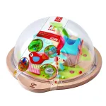 Labirint magnetic cu bile colorate din lemn Hape, 2 ani+