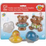 Set jucarii de baie Hape Teddy si Prietenii, 5 piese, multicolor