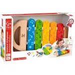 Xilofon din lemn Hape multicolor pentru copii 1+ ani, 5 note