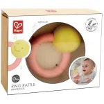 Zornăitoare inel Hape pentru bebeluși, material sigur pe bază de orez