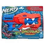 Blaster Nerf DinoSquad Raptor-Slash cu tambur rotativ și 6 săgeți