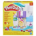 Set Play-Doh pentru inghetata curcubeu cu 5 rezerve de plastilina