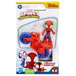 Set Spidey cu motocicletă și figurină Marvel, 6 cm, pentru copii 3+