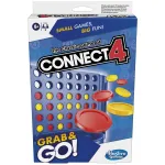 Joc clasic Connect 4 Grab and Go portabil, Hasbro, 2 jucatori, 6+ ani