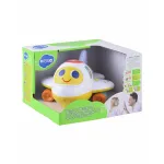 Avion interactiv pentru bebelusi cu sunete, lumini si bump & go