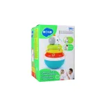 Jucărie bebe unicorn hopa-mitică cu inele pentru stivuit, 3 luni+