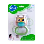 Jucărie zornăitoare bufniță pentru dentiție, multicoloră, 3+ luni