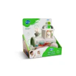 Locomotivă de jucărie Steam transparentă, multicoloră, pentru bebeluși 6m+